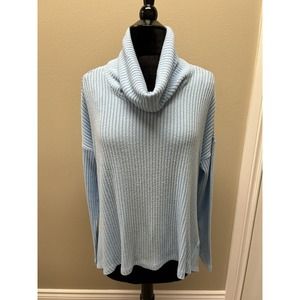 Anthropologie Saturday Sunday Womens Brushed Cowl Neck Sweater Hi Low Size M/L